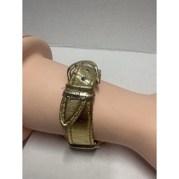 Watch Gold Tone Collezio Elegant Quartz Stainless Steel Back Needs Battery - Picture 8 of 12